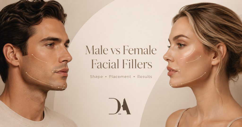 male vs female facial fillers
