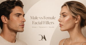 male vs female facial fillers
