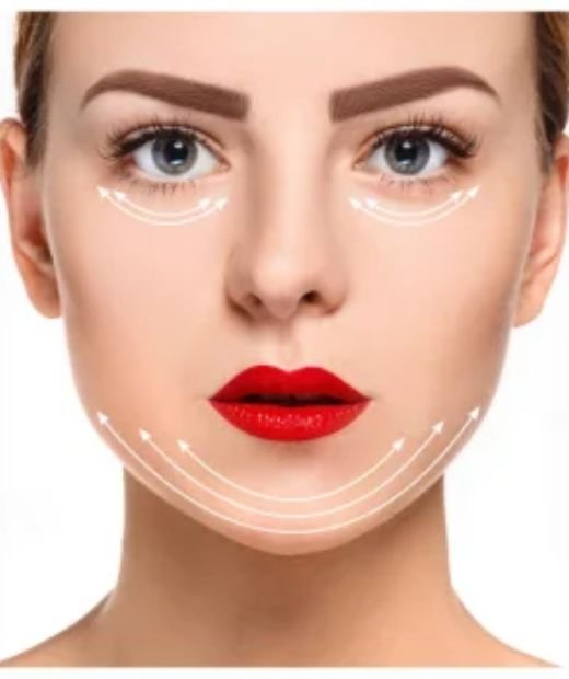 Illustration showing the under-eye area for Endolaser Eyes treatment