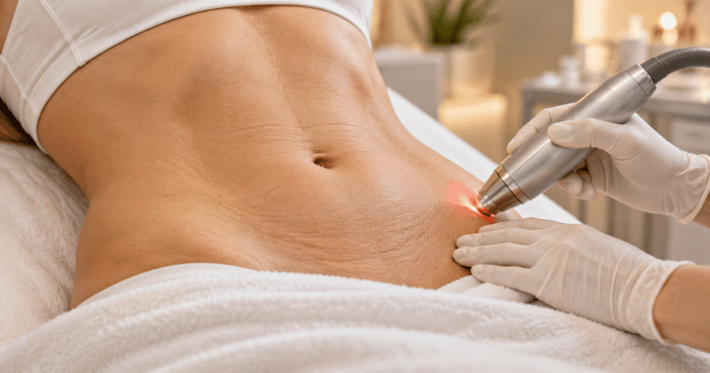 endolaser for loose stomach skin
