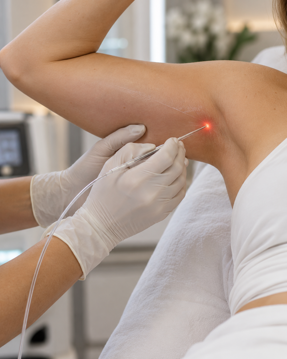 Endolaser Arms treatment for upper-arm skin tightening at Deep Aesthetics